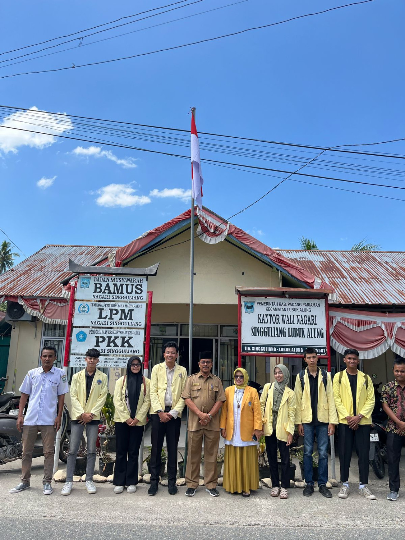 Observasi awal KKN periode Juli Desember di Singuling Kab. Padang Pariaman. DPL: Prof. Dr. Farida Mayar, M. Pd. (02/06/2025)
