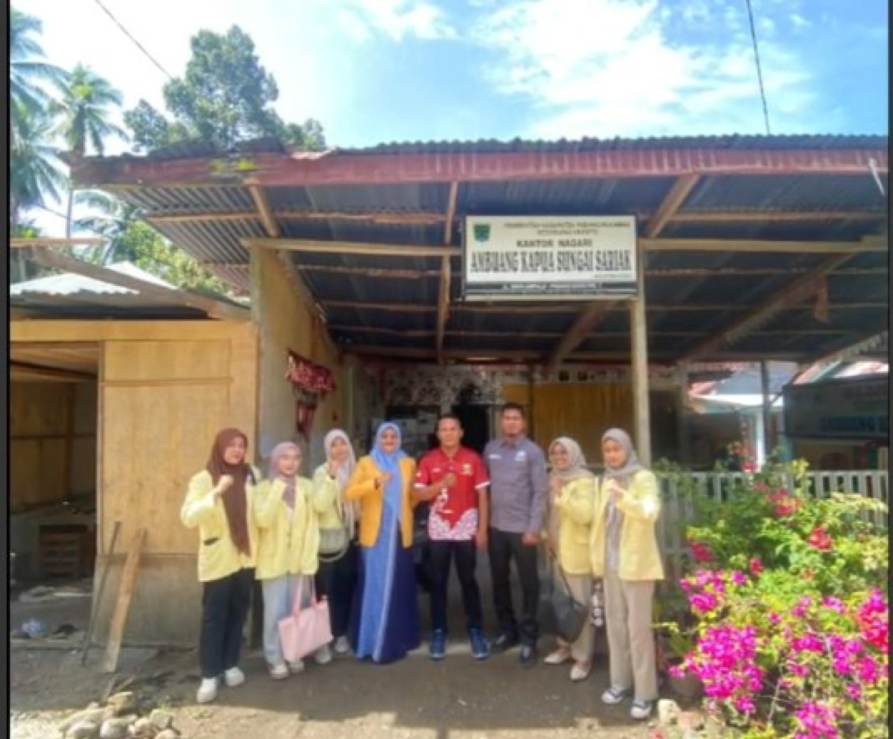 Survey lokasi Nagari KKN periode Juli Desember di Nagari Ambuang Kapua Sungai Sariak. Kab. Padang Pariaman. DPL: Lisa Putriani,M.Pd.,Kons. (11/06/2025)