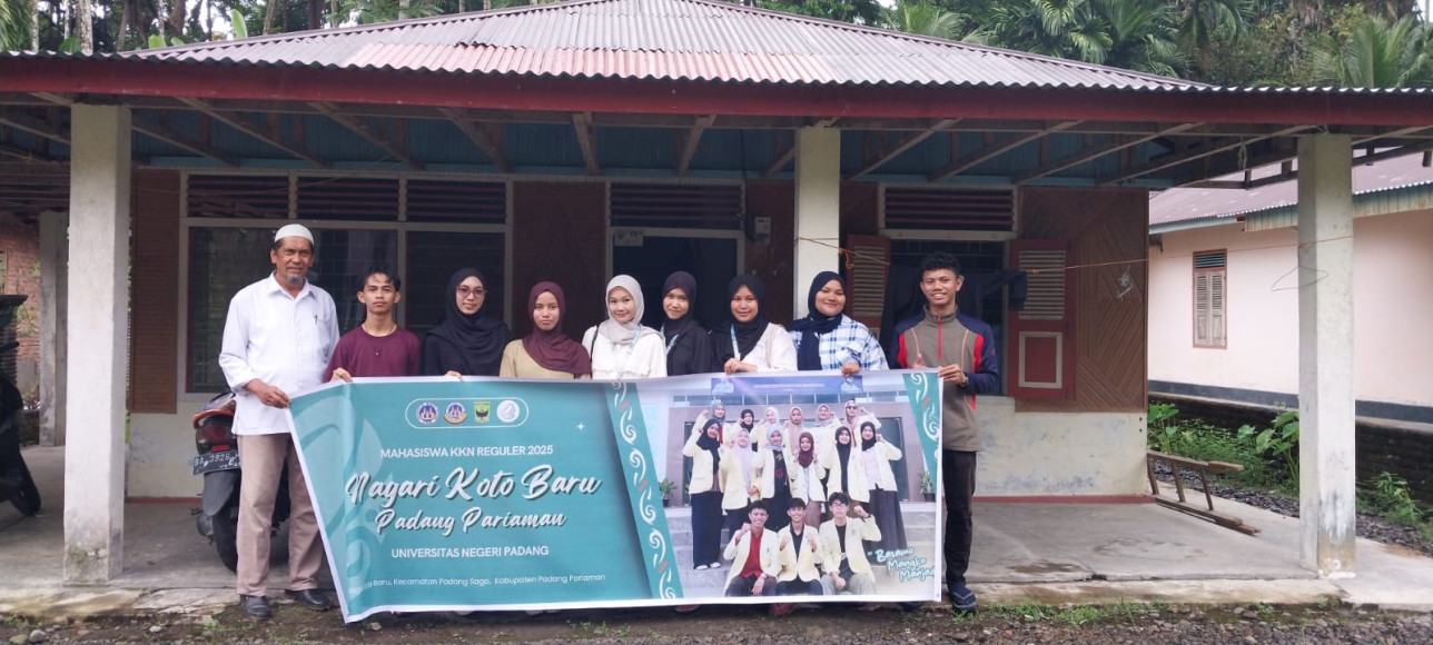 Pengantaran mahasiswa KKN UNP periode Juli Desember ke Koto Baru, Kab. Padang Pariaman: Drs. Hambali, M.Kes (17/06/2025)