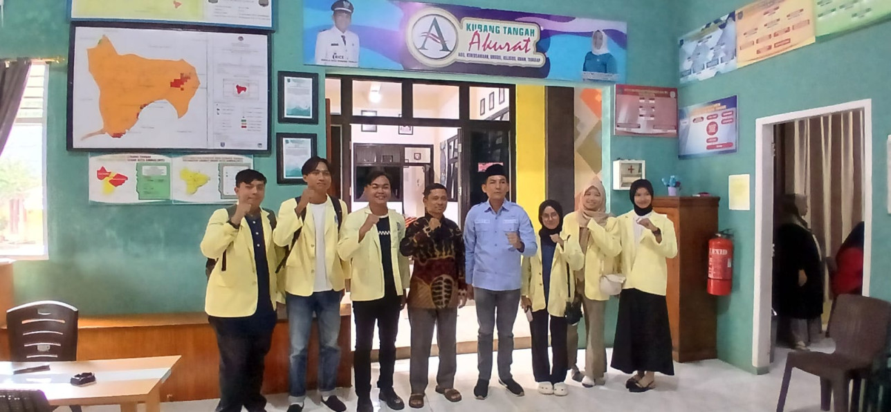 Survey lokasi KKN UNP Januari-Juni 2026 di Desa Kubang Tangah, Kota. Sawahlunto. DPL: Andi Saputra, S.Kom, M.Kom. (05/01/2026)