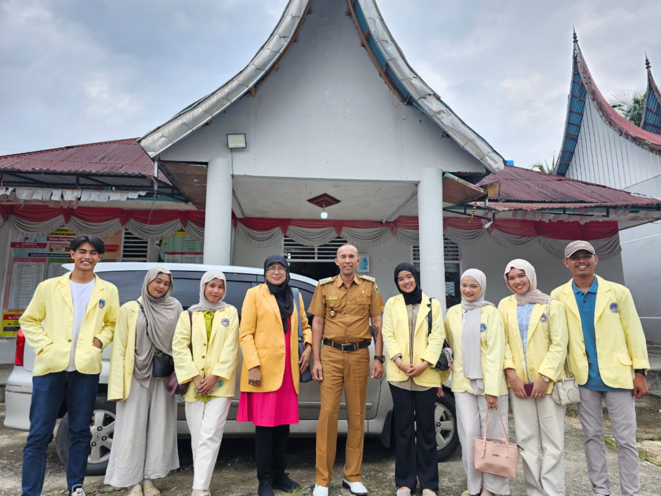 Survey lokasi KKN UNP Januari-Juni 2026 di Nagari Tanjung Bingkuang, Kab. Solok. DPL: Adriani. (05/01/2026)