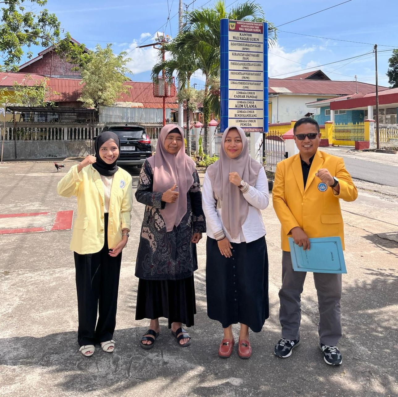 Survey KKN periode Juli Desember ke nagari gurun, Sungai Tarab Kab. Tanah Datar. DPL: Al Ikhlas, Lc., MA. (12/06/2025)
