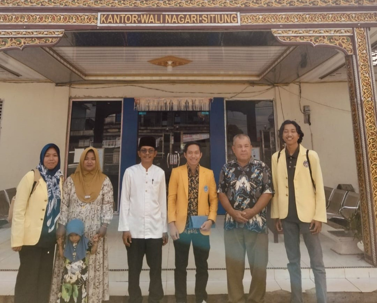 Survei lokasi KKN UNP periode Juli Desember di Jorong Piruko dan Lawai Kecamatan Sitiuang Kab. Dhamasraya. DPL:  Dr. Dadi Satria, M.Pd. (15/06/2025)