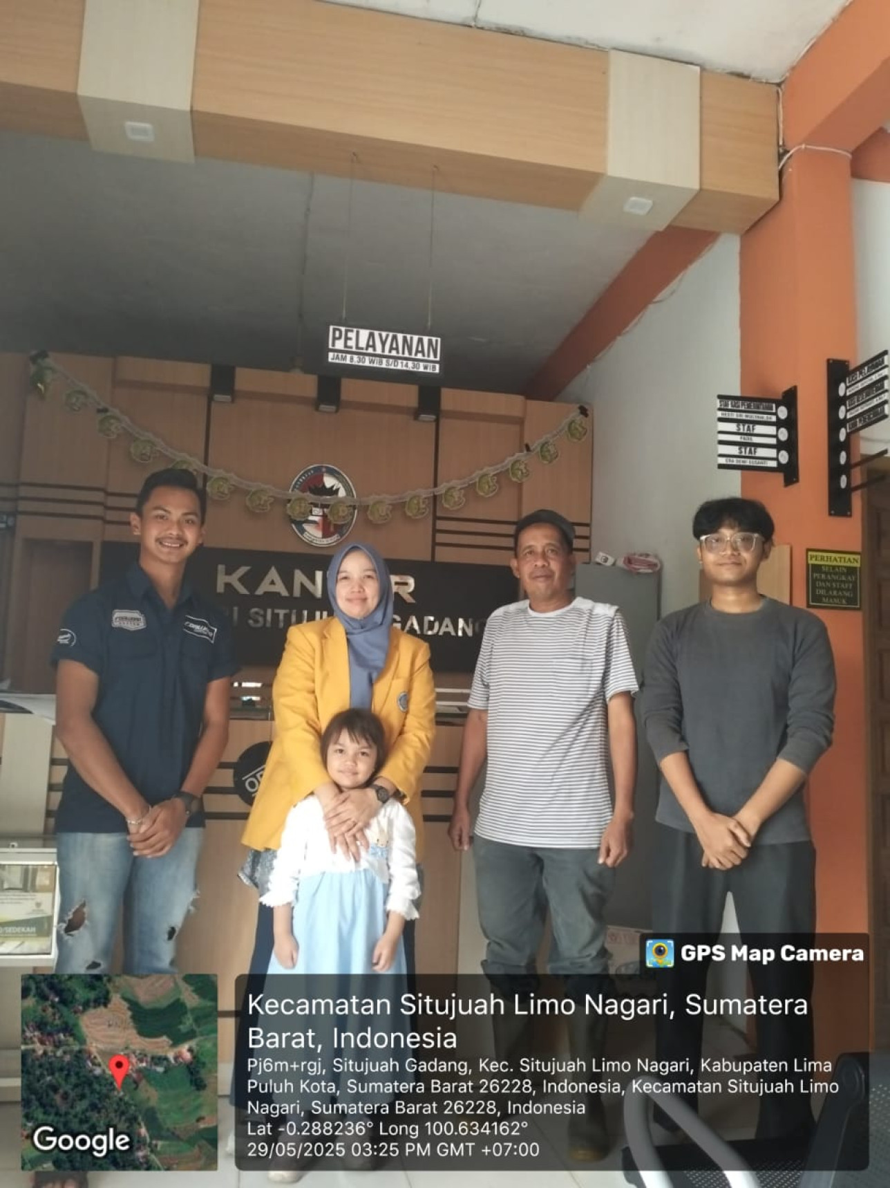 Survey lapangan KKN periode Juli Desember di Situjuah Gadang Kab. 50 Kota. DPL:  Hera Hastuti, S.Pd, M.Pd. (29/05/2025)