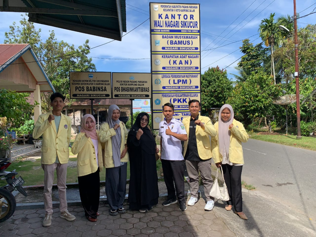 Survey KKN periode Juli Desember di Nagari Sikucur Kampung Dalam Kab.Padang Pariaman. DPL: Prof. Dr. Nurhizrah Gistituati, M. Ed. (04/06/2025)