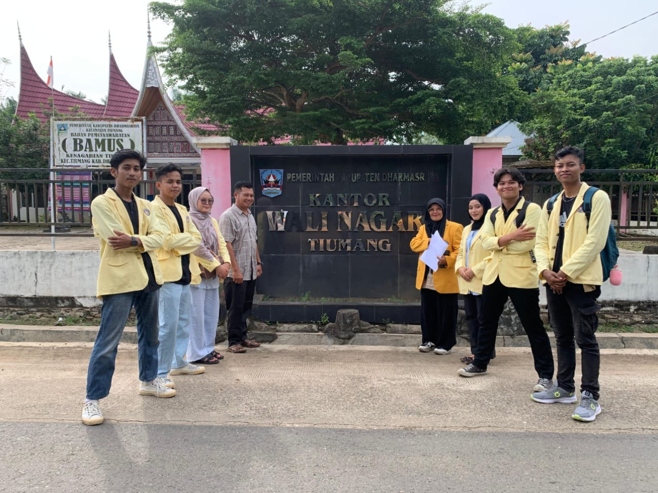 Survey Lokasi KKN periode Juli Desember di Nagari Tiumang Kab. Dharmasraya. DPL: Dr. Desri Nora An, M.Pd. (29/05/2025)