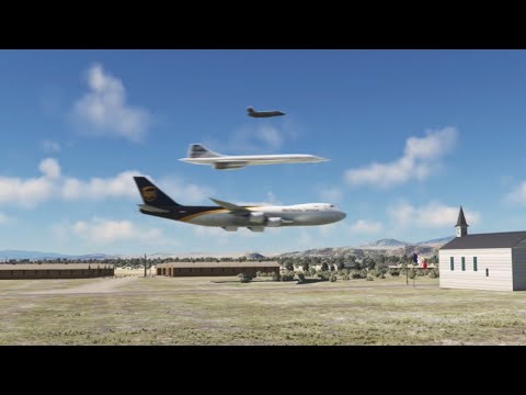 10mph vs mach 10 Airplane Fly-by (MFS2020)