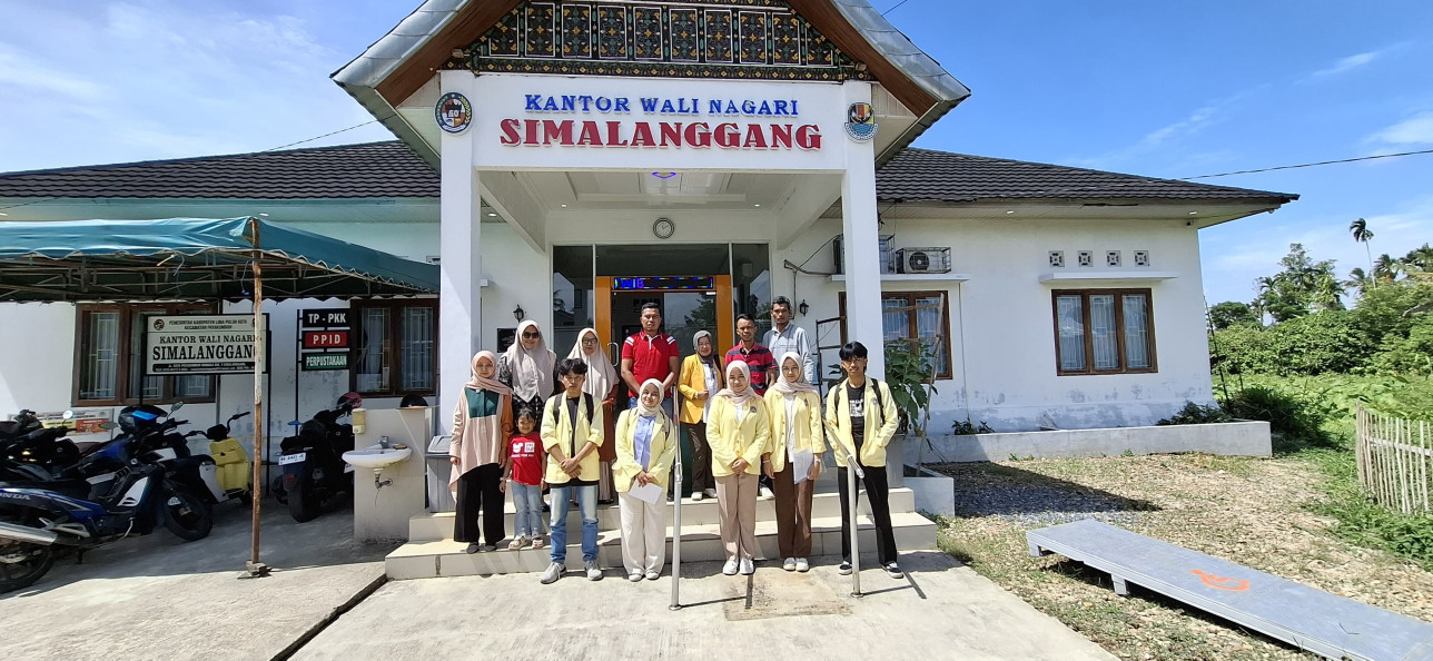 Survey KKN Periode Juli Desember di Nagari Simalanggang 50 Kota. DPL:  INDRA YENI,M.PD. (29/05/2025)