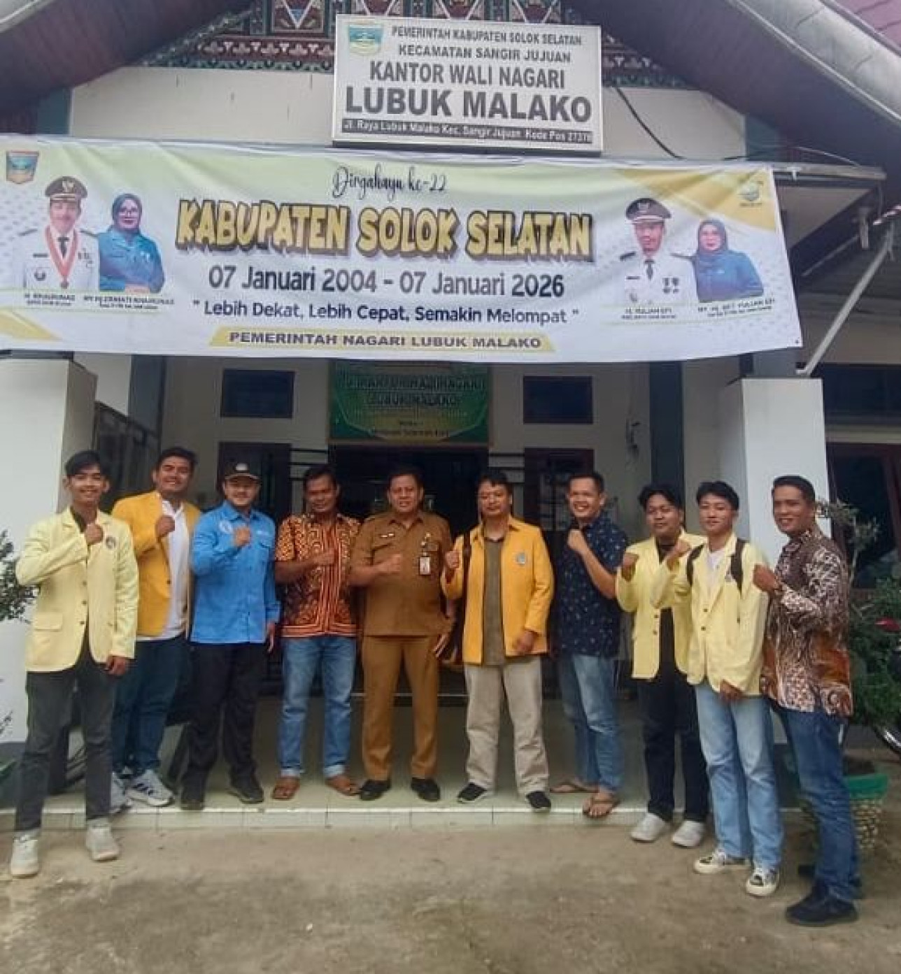 Survey lokasi KKN UNP Januari-Juni 2026 di Nagari Lubuk Malako, Kabupaten Solok Selatan. DPL: Dr. Rino, S.Pd, M.Pd, M.M. (05/01/2026)