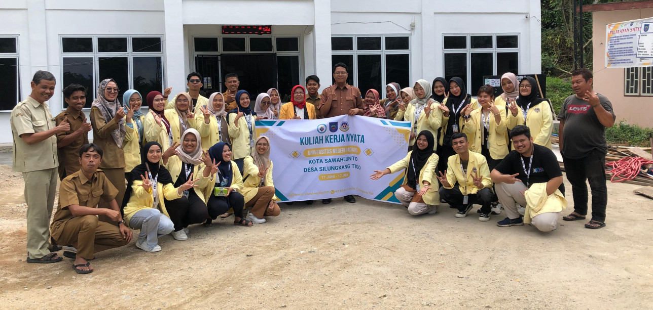 Pengantaran mahasiswa KKN UNP periode Juli Desember ke Desa Silungkang Tigo, Kab. Sawahlunto. DPL: Dr. Irmawita, M.Si(17/06/2025)