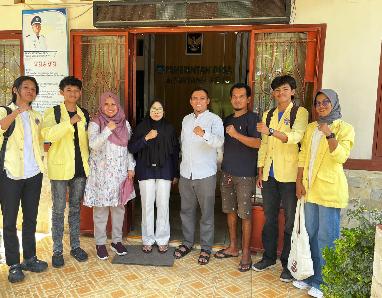 Survery Lokasi KKN, Desa Sijantang Koto, Kec. Talawi, Kota Sawah Lunto. DPL: Yummi Meirafoni, M.Pd (09/06/2025)