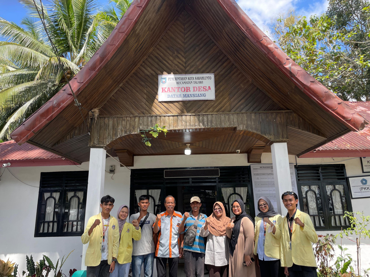 Survei lokasi KKN periode Juli Desember di Desa Datar Masiang, Kecamatan Talawi, Kota Sawahlunto. DPL: Prof. Dr. Herman Nirwana, M.Pd., Kons. (08/06/2025)