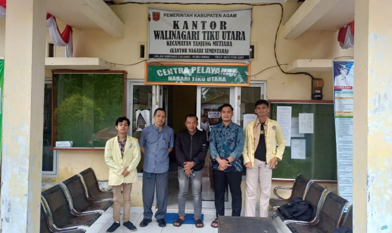 Survey lokasi KKN UNP Januari-Juni 2026 di Nagari Tiku Utara, Kab. Agam. DPL: Dony Permana. (05/01/2026)