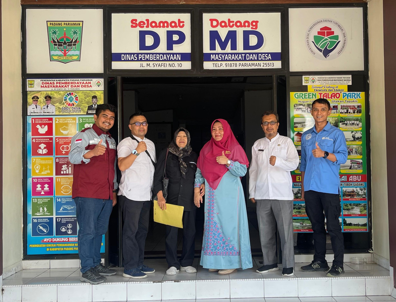 Monev Tim KKN UNP Juli-Desember di Kabupaten Padang Pariaman:  Dr. Andri Gemaini, S.Si., M.Pd. dan  Ryan Fikri, S.Pd., M.T. (04/07/2025)