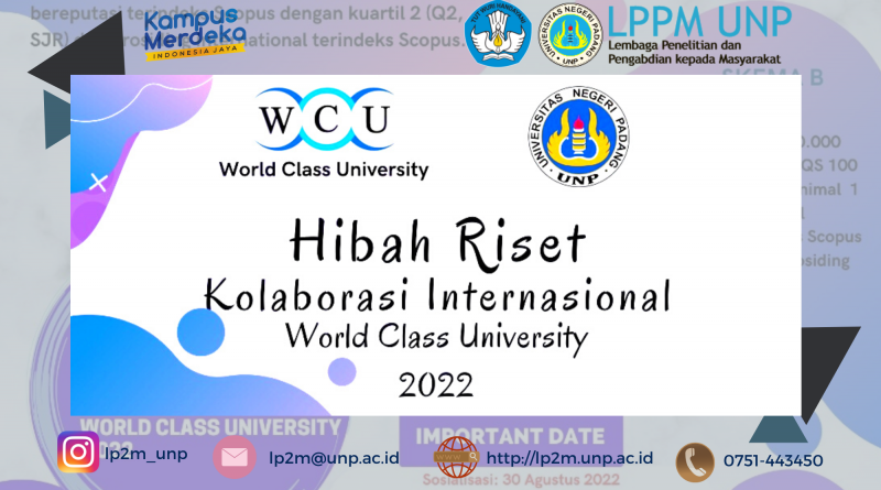 Hibah Riset Kolaborasi International 2022